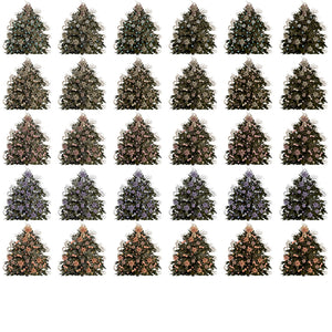 30 Shabby Chic Christmas Tree PNG Overlay Files