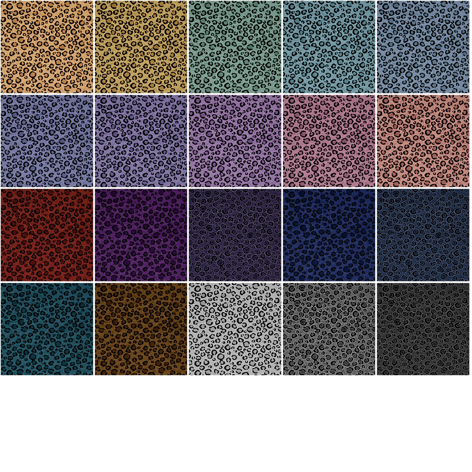 20 Animal Print Textures Set 1 -Seamless Tileable JPEG Files for Graphic Design, Backgrounds, Crafting, Scrapping & More