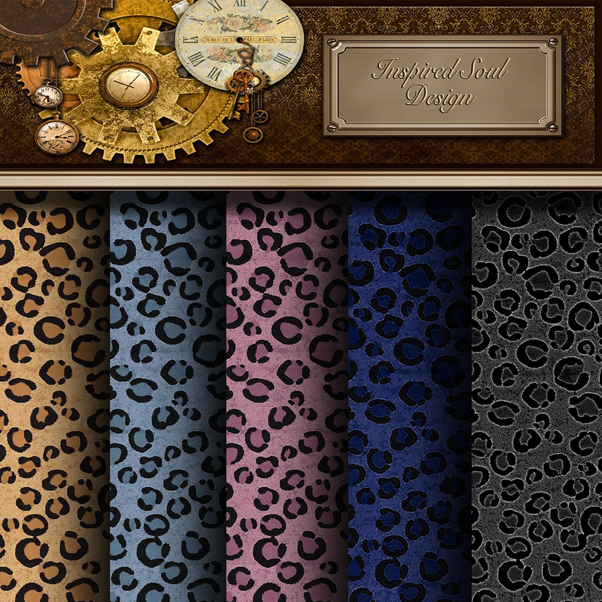 20 Animal Print Textures Set 1 -Seamless Tileable JPEG Files for Graphic Design, Backgrounds, Crafting, Scrapping & More