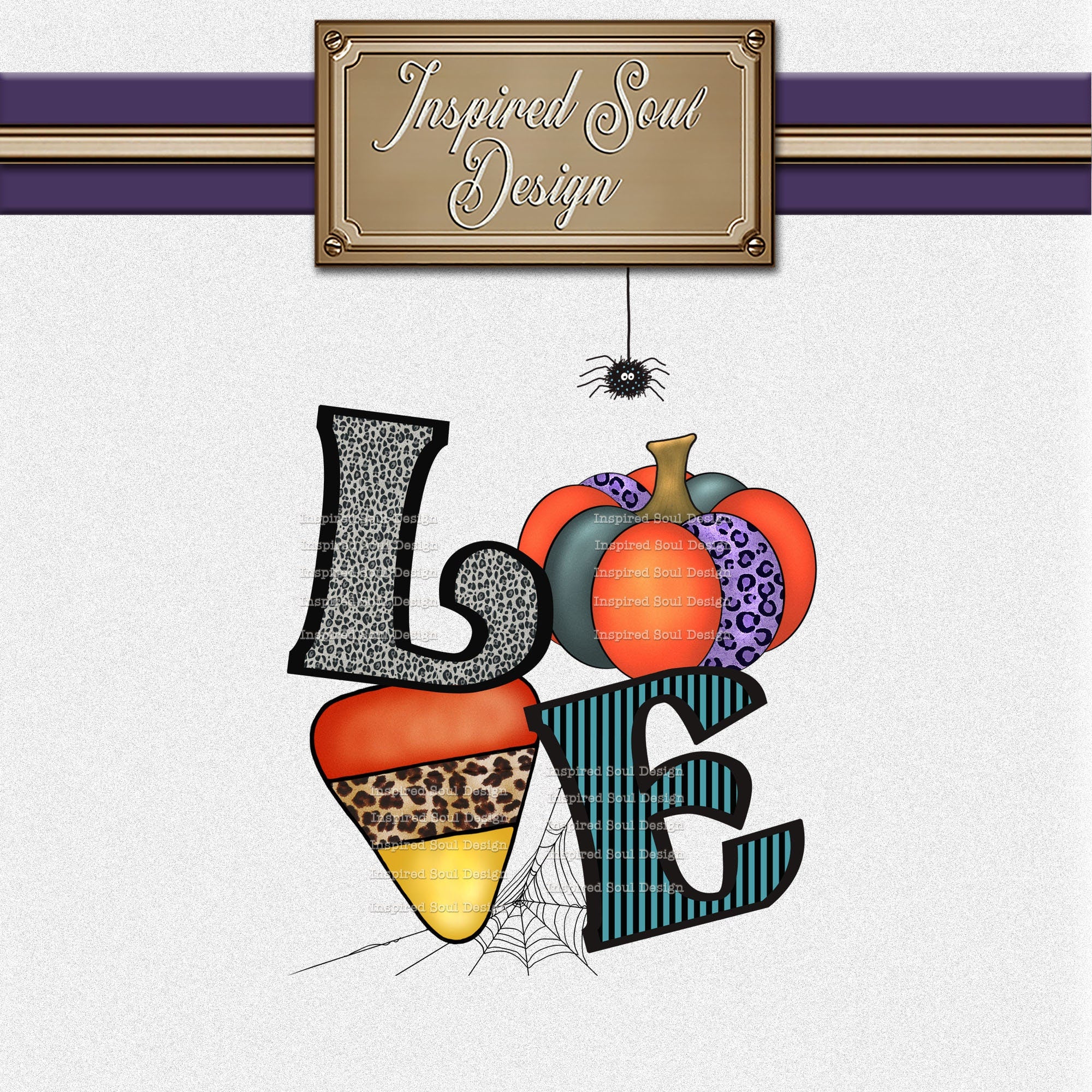 Halloween & Autumn Love (Style 2) SVG and PNG Files | Digital Download | Great for Crafting, Overlays, Sublimation and More!