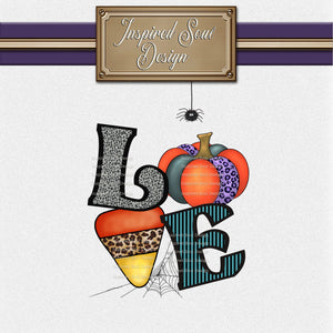 Halloween & Autumn Love (Style 2) SVG and PNG Files | Digital Download | Great for Crafting, Overlays, Sublimation and More!