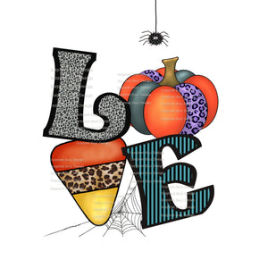 Halloween & Autumn Love (Style 2) SVG and PNG Files | Digital Download | Great for Crafting, Overlays, Sublimation and More!